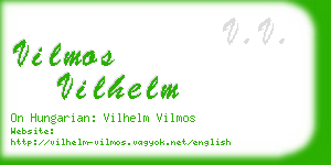vilmos vilhelm business card